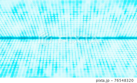水色のデジタルのキラキラグリッド抽象幾何学背景 76548320
