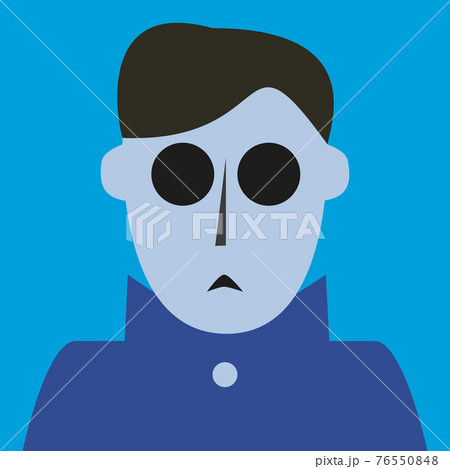 Pop art poster creative portrait. Vector. EPS 76550848