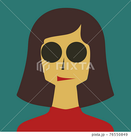 Pop art poster creative portrait. Vector. EPS 76550849