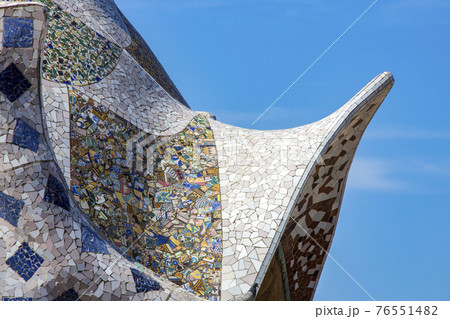 Gaudi's Parc Guell in Barcelona - Spain 76551482