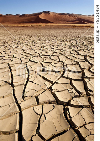 Dry Cracked Earth - Sossusvlei - Namibia 76551484