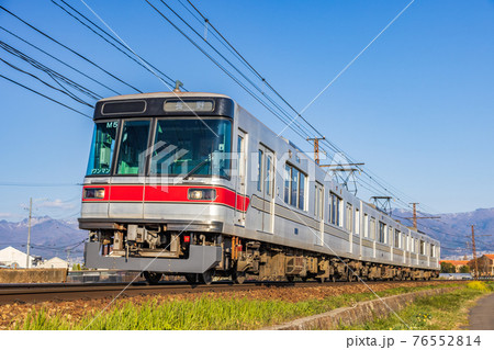 長野電鉄3000系(元東京メトロ日比谷線03系)朝陽～附属中学前間 76552814