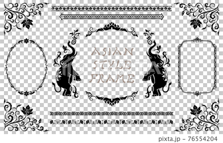 Asian frame 1 (black) 76554204