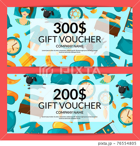 gift voucher or discount card template 76554805