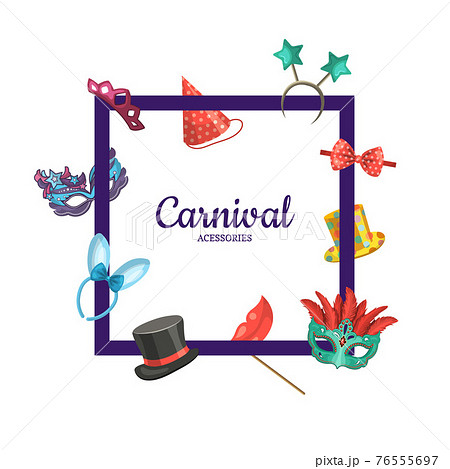 with masks and party accessories 76555697