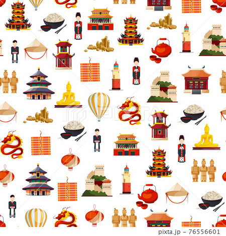 flat style china elements pattern flat style china elements pattern 76556601