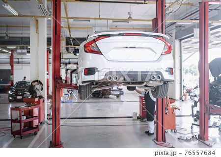 Car Auto Service and Vehicle Maintenance Workshop Center, Automobile Garage Shop and Spare Part Changing. Automotive Services Station. Business Car Repair and Check Up Car Auto Service and Vehicle Maintenance Workshop Center, Automobile Garage Shop and Spare Part Changing. Automotive Services Station. Business Car Repair and Check Up 76557684