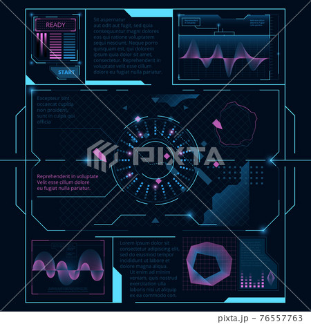 Web interface for display on screen for spaceship. Hud ui Web interface for display on screen for spaceship. Hud ui 76557763