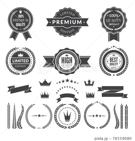 Design template of premium badges or logos 76559080