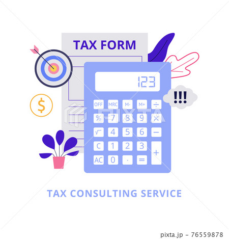 Tax form and calculator for accounting, financial and taxation for state payment Tax form and calculator for accounting, financial and taxation for state payment 76559878