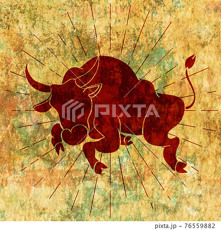 Jumping bull line art grunge Jumping bull line art grunge 76559882