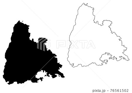 Freiburg region (Federal Republic of Germany, Baden-Wurttemberg State) map vector illustration, scribble sketch Freiburg map 76561502