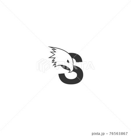 Letter S logo icon with falcon head design symbol template Letter S logo icon with falcon head design symbol template 76563867
