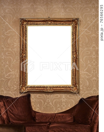 Old Picture Frame in a Ballroom Old Picture Frame in a Ballroom 76566295