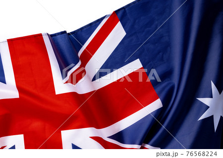 National flag of Australia, fabric textile background National flag of Australia, fabric textile background 76568224