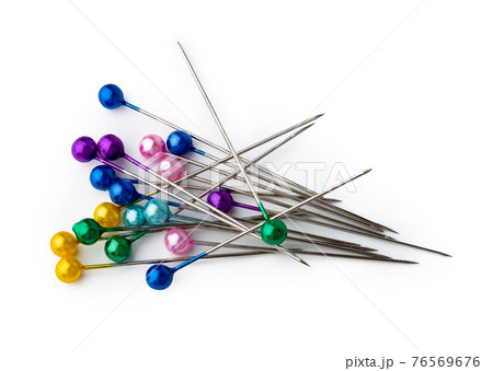 sewing needles isolated on a white background sewing needles isolated on a white background 76569676