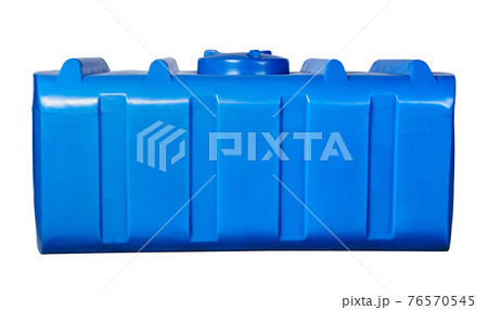 Huge plastic tank for water isolated on white Huge plastic tank for water isolated on white 76570545