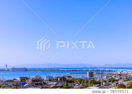 中部国際空港遠景 愛知県常滑市 中部国際空港遠景 愛知県常滑市 76570571