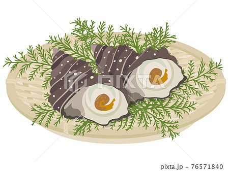 ザル盛りのサザエ（2個） 76571840