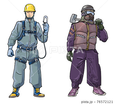 おしゃれなフルハーネスと解体工 おしゃれなフルハーネスと解体工 76572121