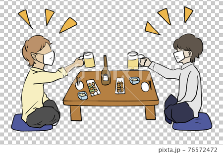 マスク会食 76572472