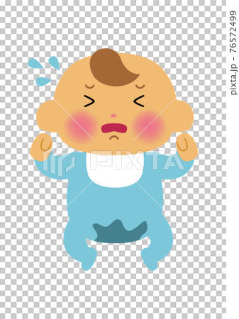 嬰兒插畫-新生兒。一個人的插圖素材。 嬰兒插畫-新生兒。一個人的插圖素材。 76572499