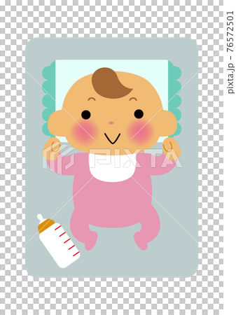 赤ちゃんのイラスト-新生児。 人物のイラスト素材。 赤ちゃんのイラスト-新生児。 人物のイラスト素材。 76572501