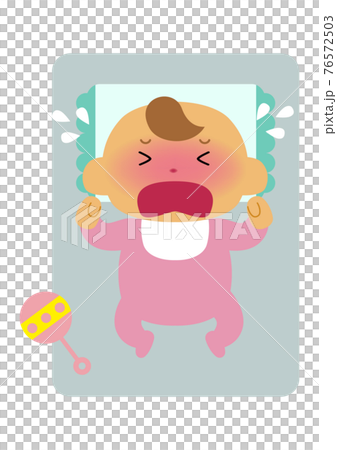 嬰兒插畫-新生兒。一個人的插圖素材。 嬰兒插畫-新生兒。一個人的插圖素材。 76572503