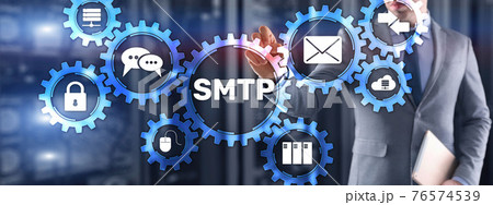 Simple Mail Transfer Protocol. Smtp server mail transfer protocol. TCP IP protocol sending and receiving e-mail 76574539
