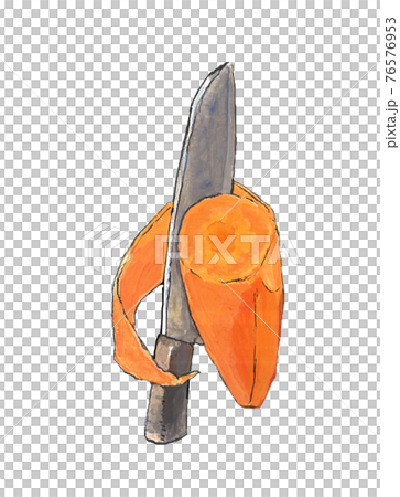 Peel carrots with a kitchen knife Peel carrots with a kitchen knife 76576953