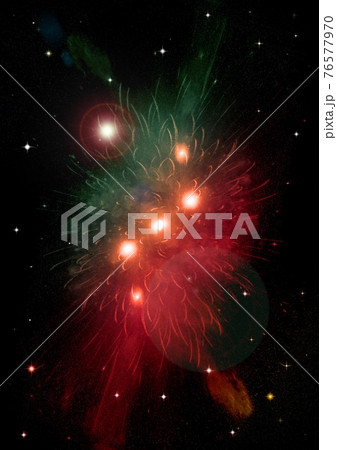 galaxy in a free space. 3D rendering galaxy in a free space. 3D rendering 76577970