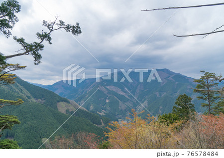 鋸尾根から見た本仁田山（奥多摩） 76578484