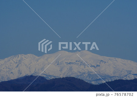 福井市から見える3月の白山 76578702