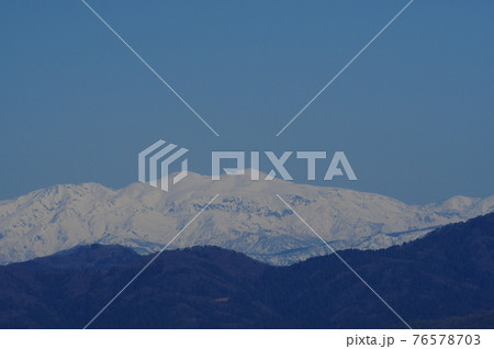 福井市から見える3月の白山 福井市から見える3月の白山 76578703