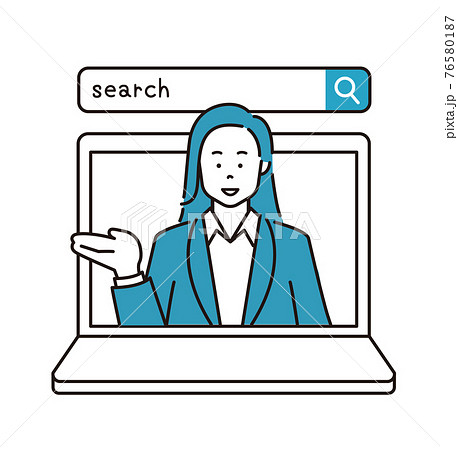 人物　検索　案内　紹介　笑顔 76580187
