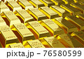 3d rendering Stack of gold bars 1000 grams. financial concepts, background concepts, illustration. 76580599