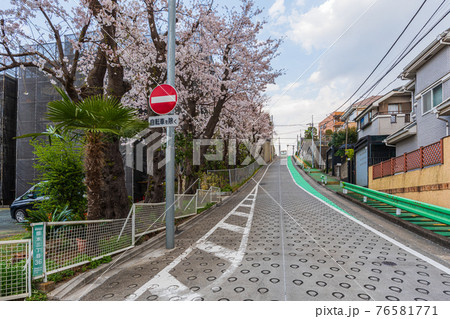 東京散歩、東京都、世田谷区、世田谷区岡本3丁目の坂 76581771
