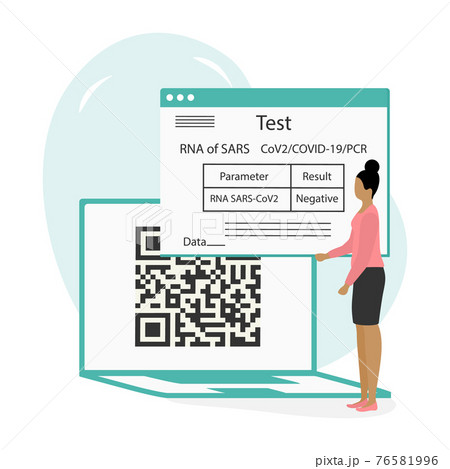 Vector New normal Test COVID-19 Health Immunity QR Vector New normal Test COVID-19 Health Immunity QR 76581996