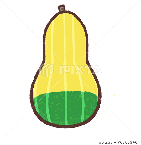 R もっとメルヘンな野菜 おもちゃかぼちゃ ペポカボチャ のイラスト素材