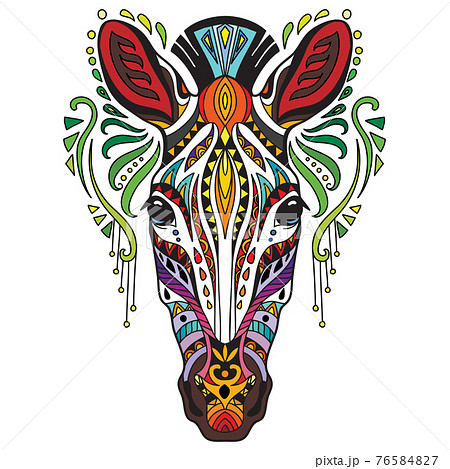 Tangle african zebra vector colorful isolated illustration Tangle african zebra vector colorful isolated illustration 76584827
