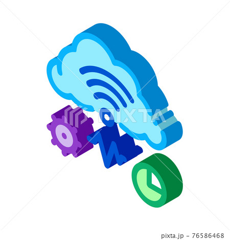 cloud computing and machine learning isometric icon vector illustration cloud computing and machine learning isometric icon vector illustration 76586468