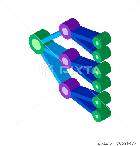 neural network isometric icon vector illustration neural network isometric icon vector illustration 76586477