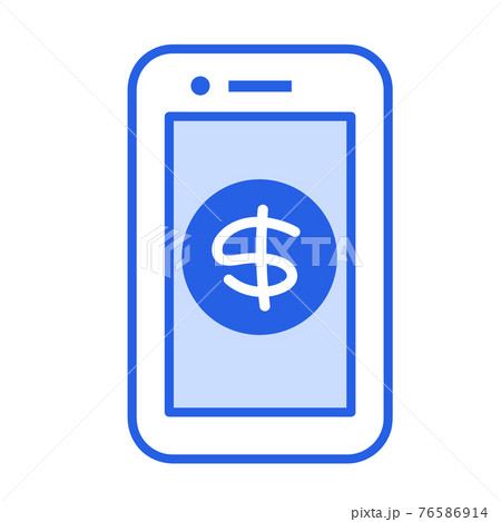 イラスト素材 スマホ 携帯 スマートフォン ドルのイラスト素材 イラスト素材 スマホ 携帯 スマートフォン ドルのイラスト素材