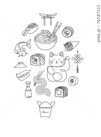 Asian food poster Asian food poster 76587122