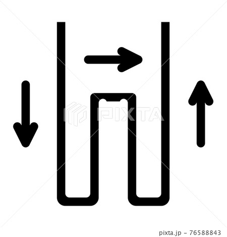 geothermal tube heating equipment icon Vector Glyph Illustration 76588843
