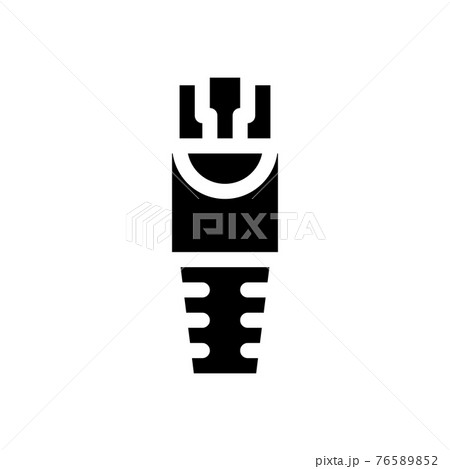 internet cable icon vector glyph illustration 76589852