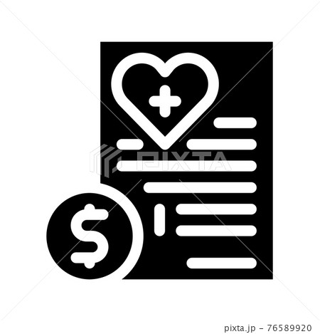 paid services price icon vector glyph illustration 76589920