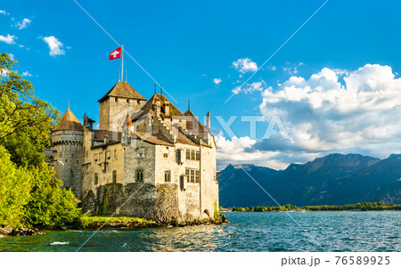 Chillon Castle on Lake Geneva in Switzerland 76589925