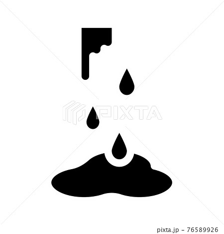 water broke icon vector glyph illustration 76589926