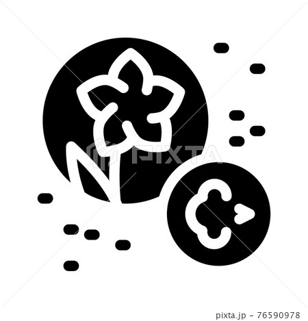 allergy on flowers icon vector glyph illustration 76590978